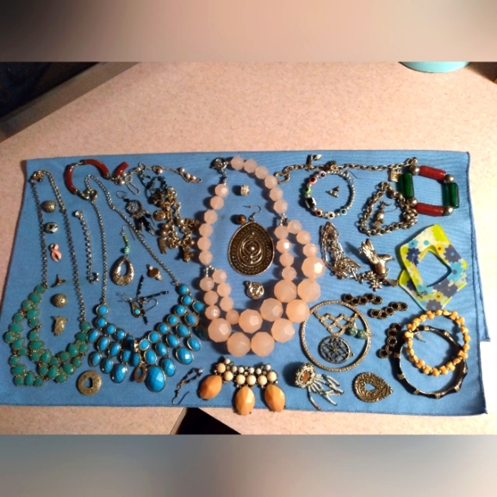 Bundle of costume jewelry